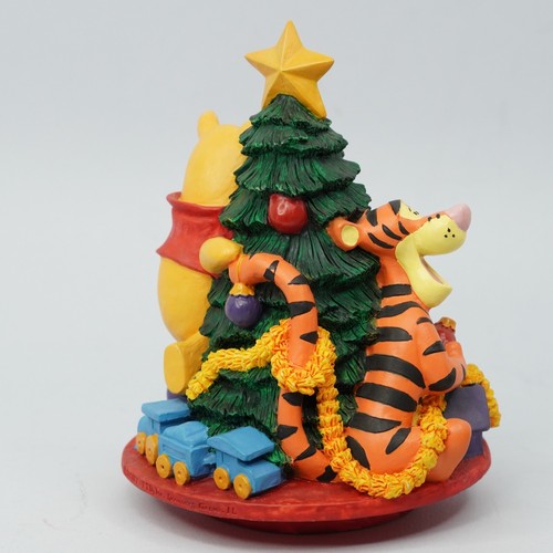 Disney Winnie The Pooh Natale Candela Topper Statuina Pooh Tigro e Maialino 7" - Foto 7 di 10