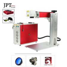 100W JPT MOPA Fiber Laser Engraver Marker Machine Color Marking Optional Lenses