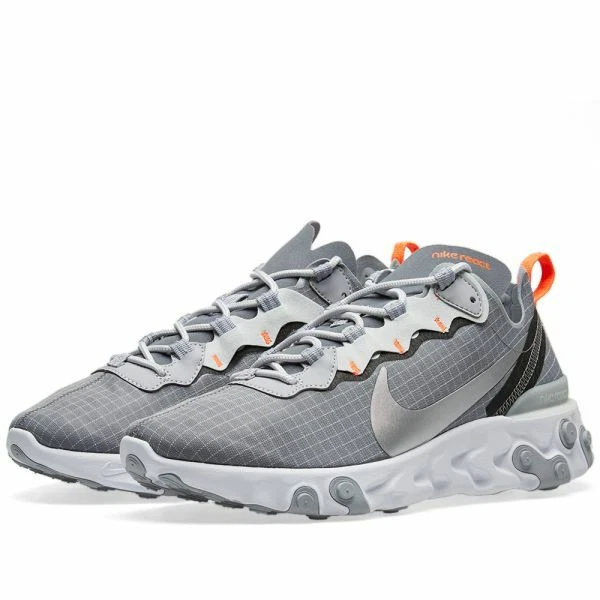 NIKE REACT ELEMENT 55 ,,RIPSTOP'' SIZE UK 5.5 EUR 38.5 (CD1503 001) COOL GREY - Image 3 of 4