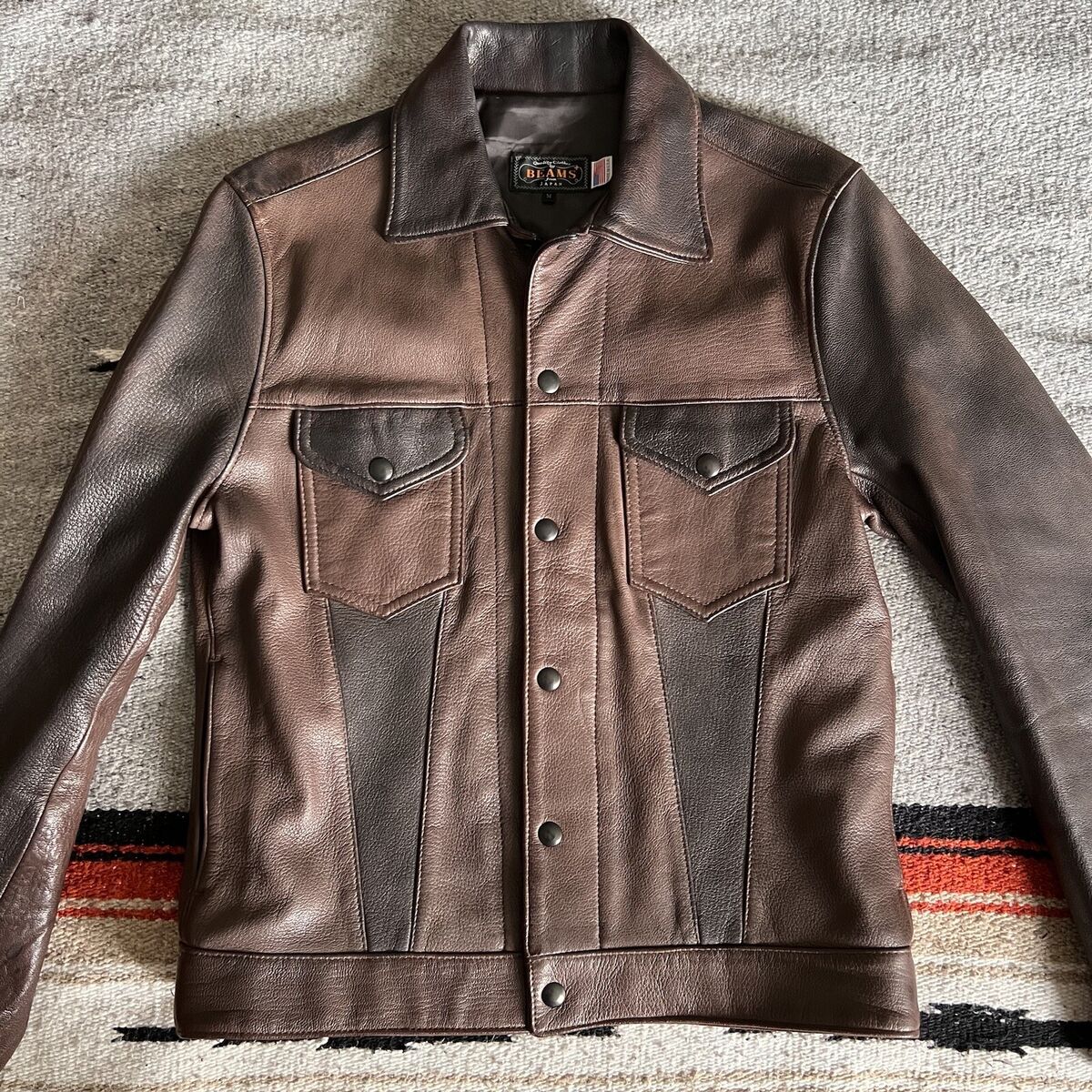 Beams Plus Leather Jacket | Size Medium | Made in USA | Fits Beams Plus Leather Jacket | Size Medium | Made in USA | Fits