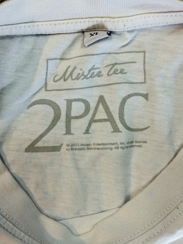Mister Tee Tupac 2Pac Men's T-shirt White Size XL - Picture 3 of 6