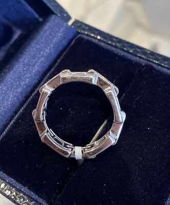 cha0t1c様 Open Square Chain Link Diamond Ring 0.77 cttw. 6mm in 18k