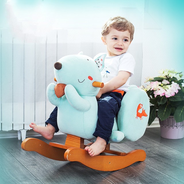 plush animal rocker with seat