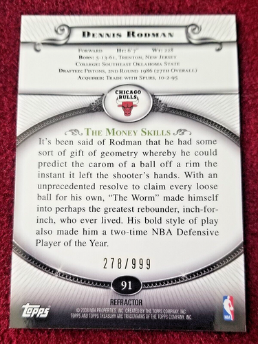 Dennis Rodman Topps Chrome Finest 1988 Fleer Panini Prizm UD Refractor PSA Gold - Picture 238 of 280