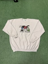 Vintage Y2K Jared Lee Studio Wishful Thinking Horse Money Sweatshirt Size XL Art