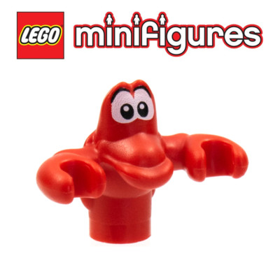 LEGO  Sebastian Krabbe Arielle Meerjungfrau Ozean Zoo Tier Disney Water Neu