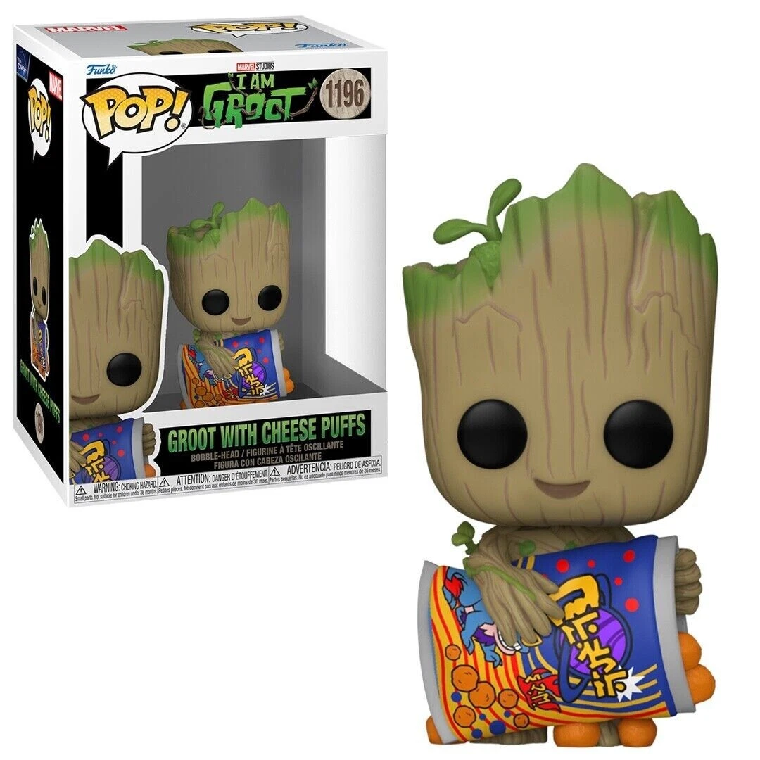 Marvel: Groot With Cheese Puffs (#1196) FUNKO Pop!