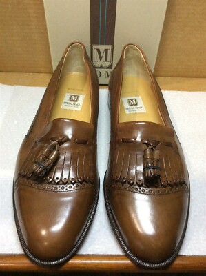 New Bruno Magli Montreal 11 M brandy {545R} 