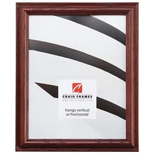 Craig Frames Wiltshire 130, 1" Wide Dark Cherry Red Solid Hardwood Picture Frame