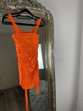 Orange Rouched Dress