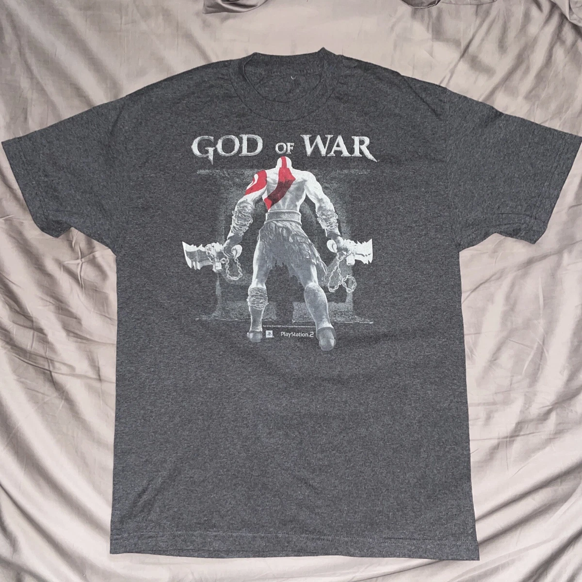 GOD OF WAR T Shirt 2007 PS2 Vintage PlayStation 2 Video Game Promo Shirt