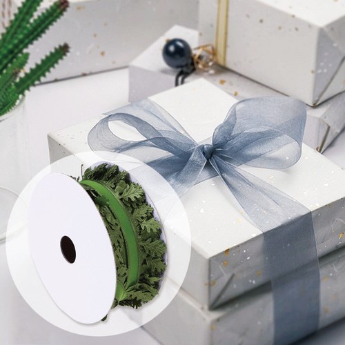 Wired Ribbon Flower Ribbon Leaf Ribbon Rainbow Ribbon Burlap Ribbon Satin Ribbon - Picture 7 of 12