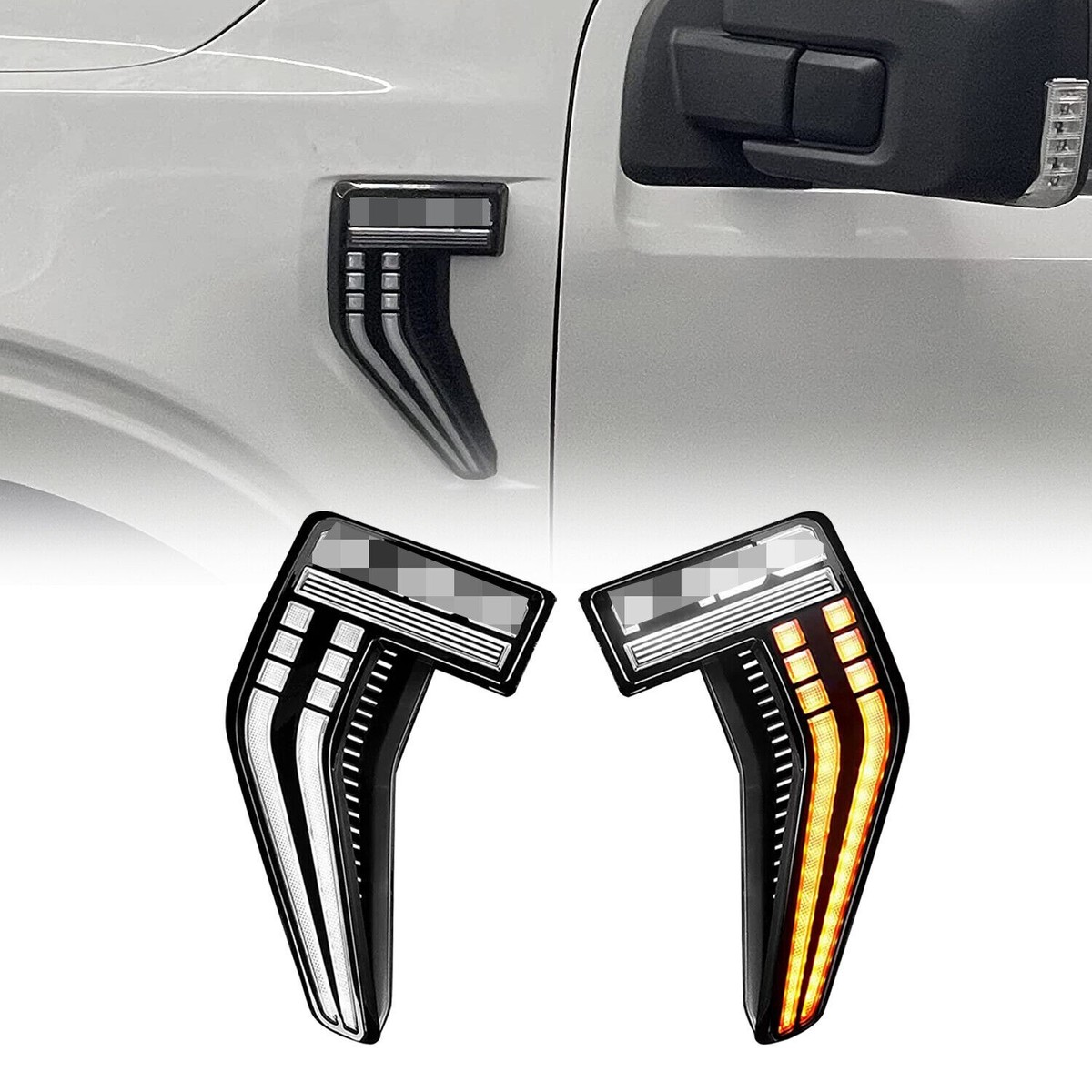 For 21-22 Ford F-150 F150 LED side vent fender day running light