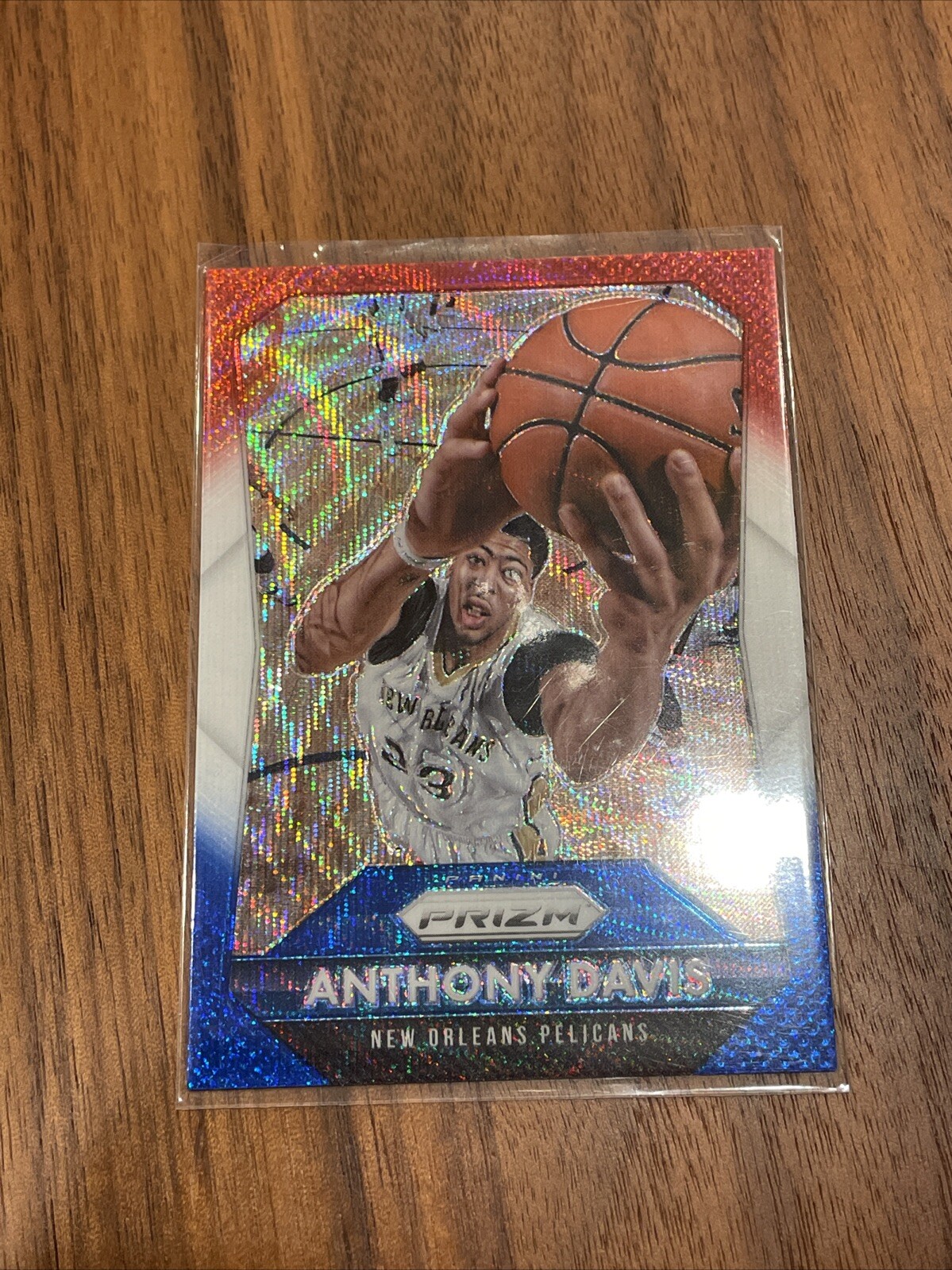 2015 Prizm Anthony Davis Red White Blue RWB - #55