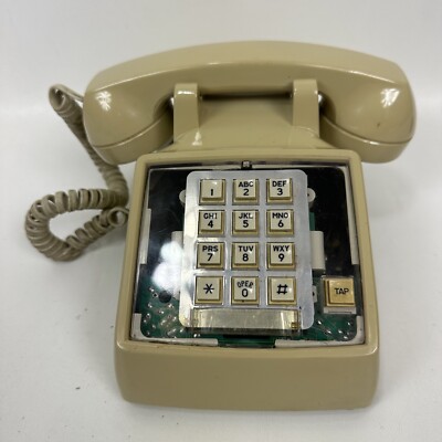 Stromberg Transparent Case Carlson Touch Tone Push Button Telephone Desk Vintage