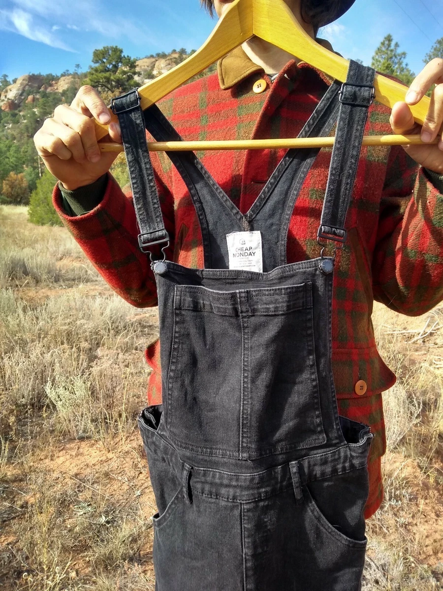 Mens black store skinny dungarees