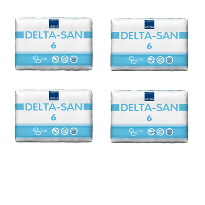 4x30 ABENA Delta San 6 Basic Inkontinenzvorlage Vorlagen Blasenschwäche