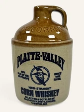 Vintage McCormick Platte Valley Straight Corn Whiskey Jug Stoneware
