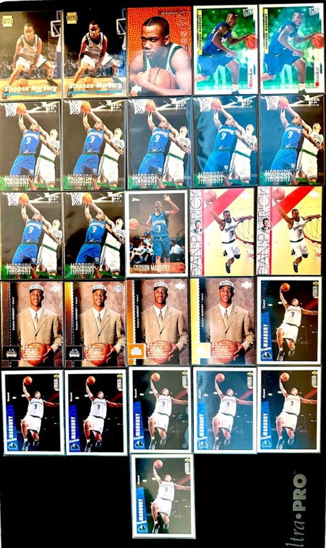STEPHON MARBURY 26 CARD MINT ROOKIE LOT-TSC 2X #R4 FLEER EXCLUSIVE #RL3-UD LOOK!