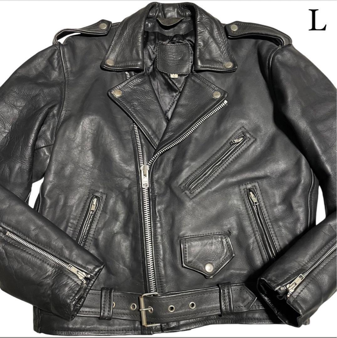 Vintage American Nostalgia Cowhide Leather Double Riders Vintage American Nostalgia Cowhide Leather Double Riders
