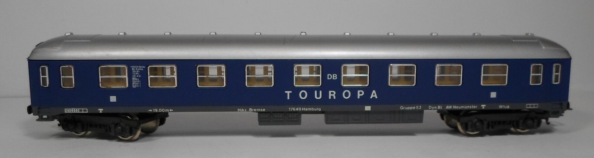 LIMA #9208 VTG DB TOUROPA TRAIN WAGON HO SCALE 1:87 ITALY LIMA #9208 VTG DB TOUROPA TRAIN WAGON HO SCALE 1:87 ITALY
