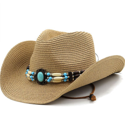 Women's Outdoor Beach Hat Sun Hat Big Eaves Hat Straw Hat