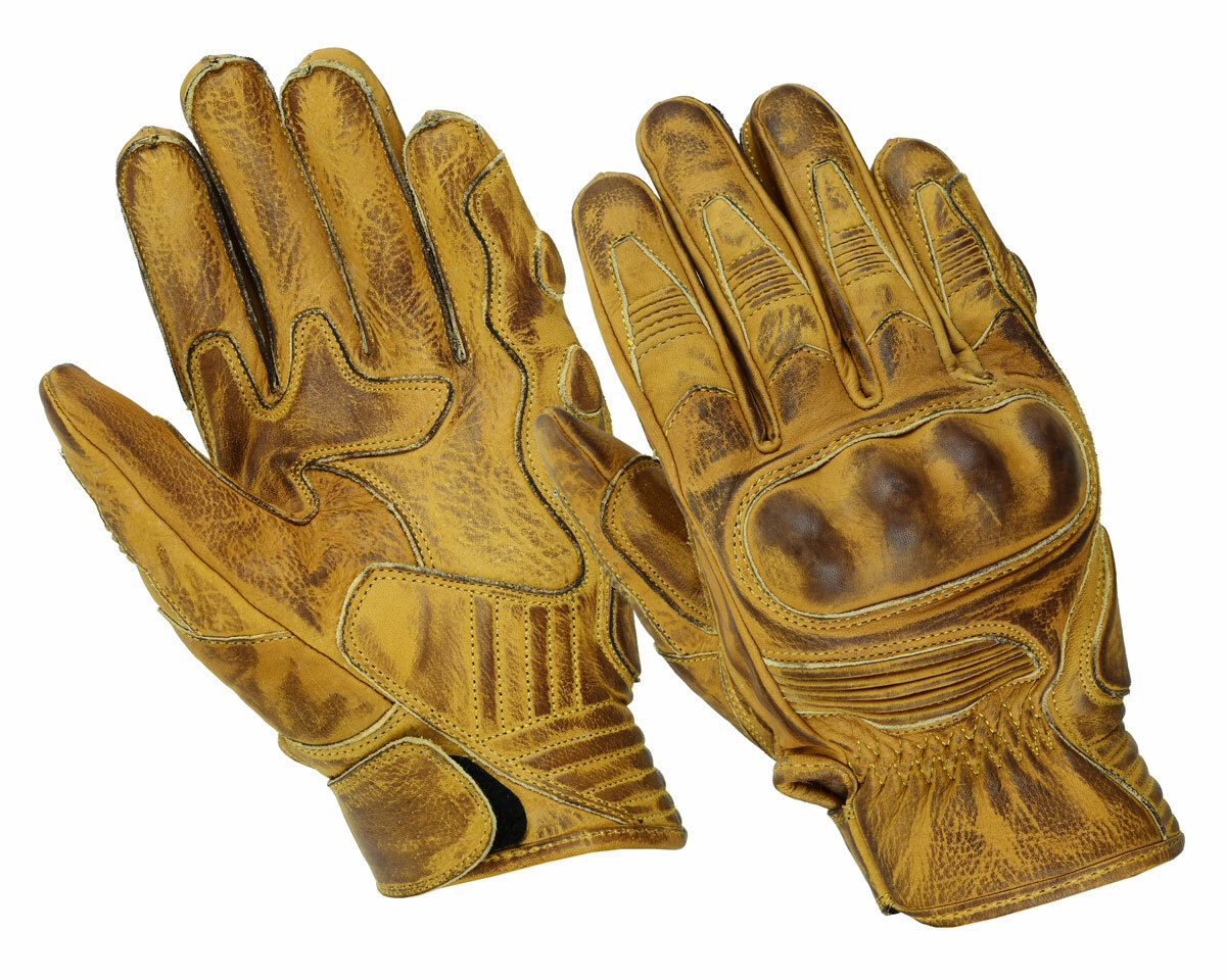 Guantes Moteros Vintage Retro, Guantes Con Protección,