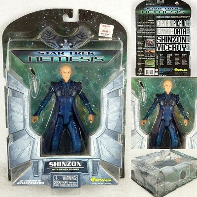 Star Trek Nemesis SHINZON w/Reman Dagger Art Asylum Action Figure, New & Sealed