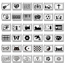 Italian charms fits classic Nomination Italian Modular Bracelet Charms Multi