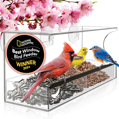 #ad Window Bird Feeder Easy to Use to Attract Birds Cool and Unusual for Adults Who $50.95