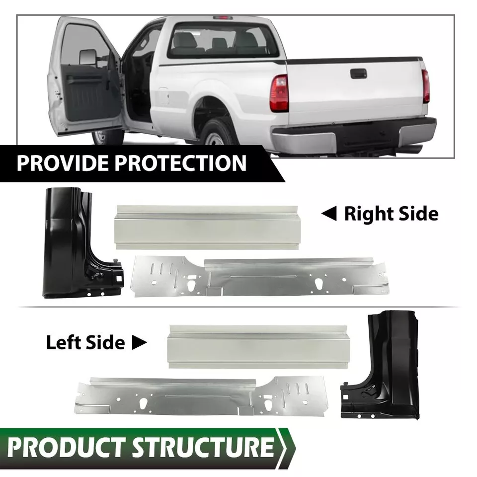 Fit For 99-16 Ford Super Duty Standard Cab Inner&Outer Rocker Panels+Cab Corner - Image 4 of 4