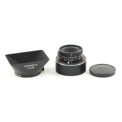 LEICA 28MM F5.6 SUMMARON-M MATTE BLACK PAINT + BOX 11928 #4313 | eBay