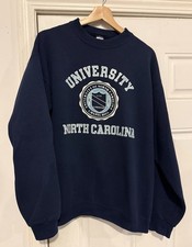 Vintage UNC Tar Heels Crewneck Sweatshirt Large North Carolina Soffe Sweats