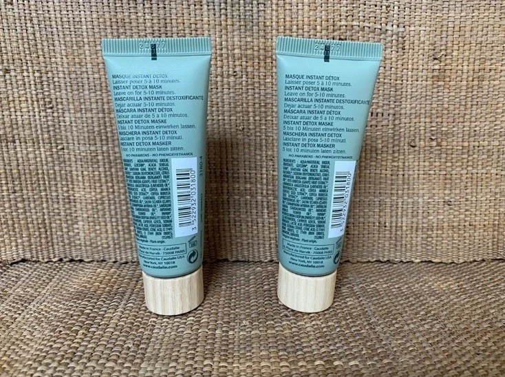 New 2 X 15ml Caudalie Detox Mask Cleanses Impurities Tightens Pores Set - Image 2 of 4