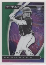 2021 Panini Chronicles Titan Green Prizm 57/75 Ha-Seong Kim #4 05dl