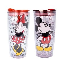 Disney Minnie  Mickey Mouse Tumbler Set