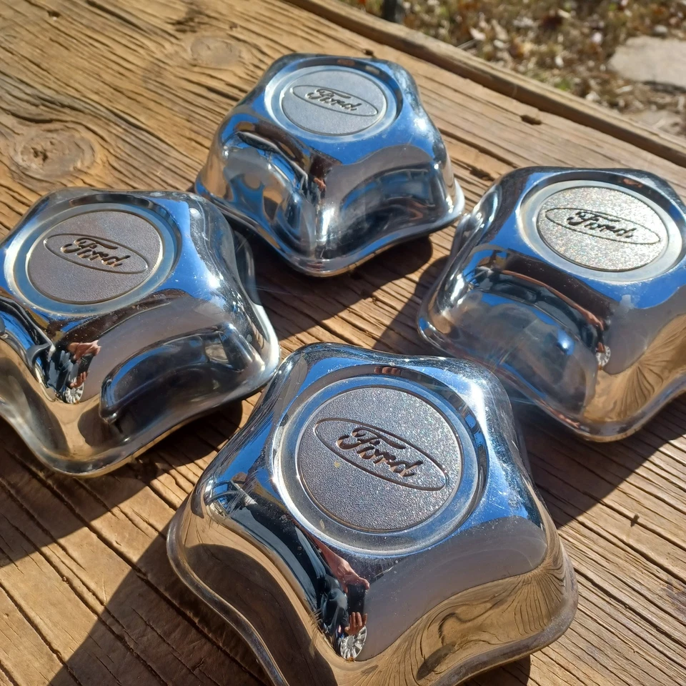 Juego de 4 tapas centrales Ford Ranger o Explorer, cromo 1993-2008 p/n F67A 1A096 GA Foto 2 de 3