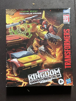 NISB Transformers WFC Kingdom Commander Class RODIMUS PRIME With Trailer WFC-K29