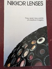 Nikkor Lenses: They Open New Worlds of Creative Imagery - Sales Brochure RARE