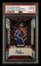 2018 Panini Prizm Fast Break Rookie Autographs Shai Gilgeous Alexander RC PSA 10