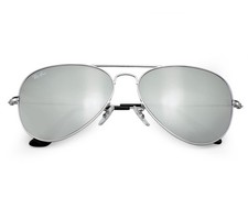 Ray-Ban RB3025 Aviator Mirror Silver Frame Silver Mirror Lenses 58mm Unisex