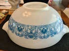 VTG Pyrex Blue Horizon Cinderella 2.5 qt Floral Mixing Bowl