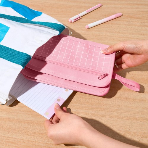 Sooez großes Federmäppchen, Federtasche mit großer Kapazität und 3 Fächern, - Bild 6 von 7