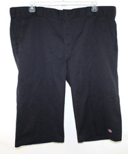 Dickies Mens 42 Black Loose Fit Multi-Use Pocket Work Shorts 16" Inseam WR824BK