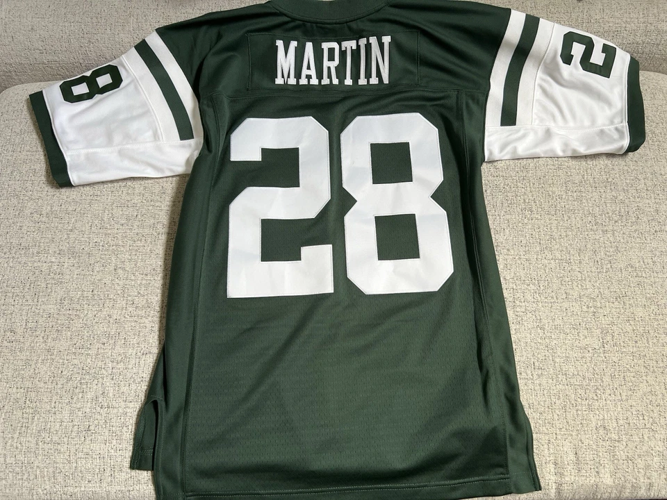 Camiseta deportiva retro Curtis Martin New York Jets Mitchell And Ness mediana nueva con etiquetas NFL Foto 4 de 4