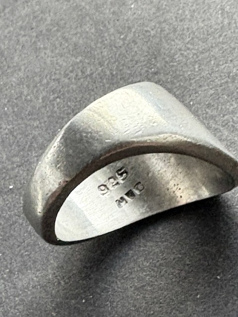 SOLID CAST 925 STERLING SILVER NICE DESIGN RING S… - image 7