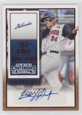 2015 Panini Contenders Draft Ticket Red Foil Lucas Herbert #28 Auto un2