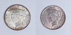Set of 2 1922 Peace Dollars - San Francisco and Philadelphia Mints
