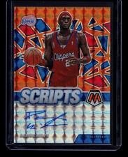 2020-21 Panini Mosaic #SC-DMI Darius Miles Scripts Orange