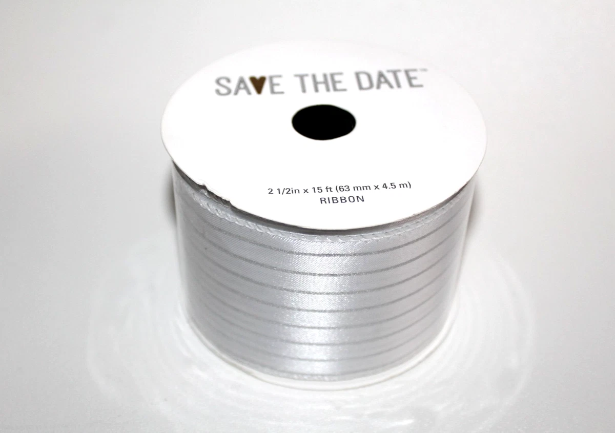 White Sheer Ribbon 2 1/2